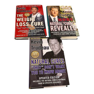 Kevin Trudeau "Cures" Books (Set of 3 Bundle) Natural & Weight Loss Hardcovers